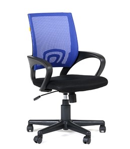 Офисное кресло CHAIRMAN 696 black Сетчатый акрил DW61 синий в Хабаровске - предосмотр