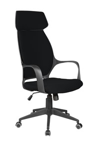 Кресло офисное Riva Chair 7272 (Черный/черный) в Комсомольске-на-Амуре