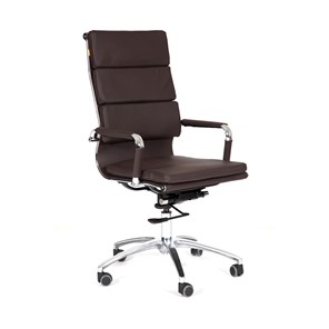 Офисное кресло CHAIRMAN 750 экокожа коричневая в Хабаровске - предосмотр