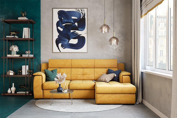 Угловой диван Бруклин с оттоманкой в Хабаровске - изображение 7