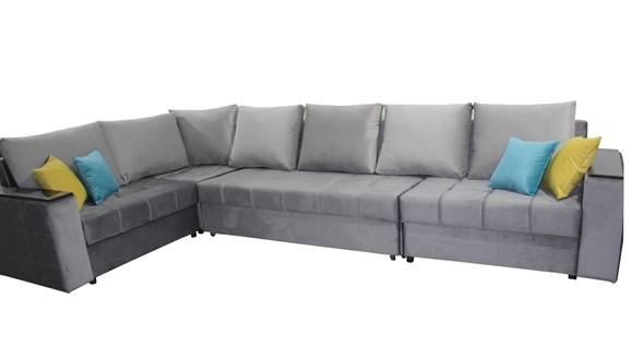 Угловой диван Sorrento 411 (Серый) в Хабаровске - изображение