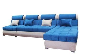 Угловой диван Tehas 414 (Синий) в Хабаровске - предосмотр