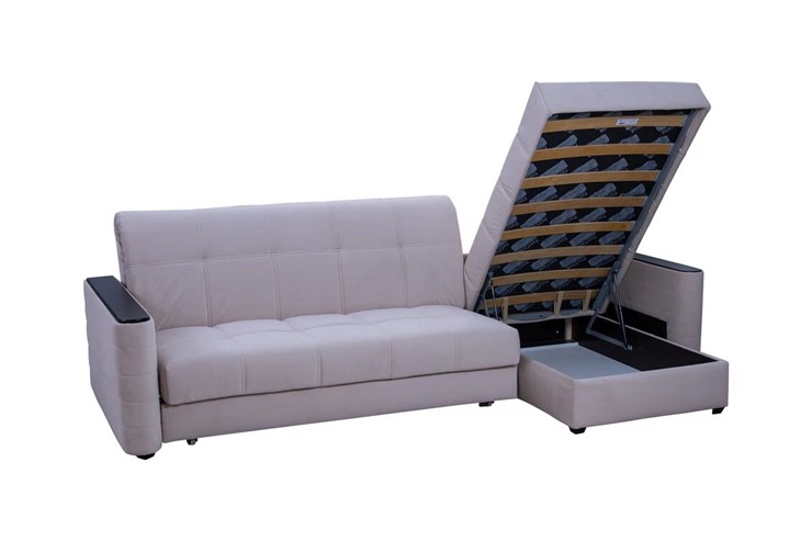 Угловой диван Севилья 3 120, оттоманка 144 в Хабаровске - изображение 1