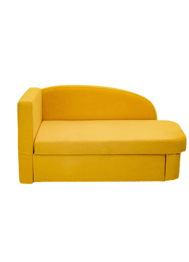 Мягкий диван левый Тедди желтый в Хабаровске - изображение 1