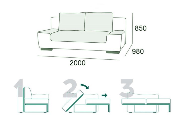 Прямой диван Бостон 3 БД в Комсомольске-на-Амуре - изображение 14