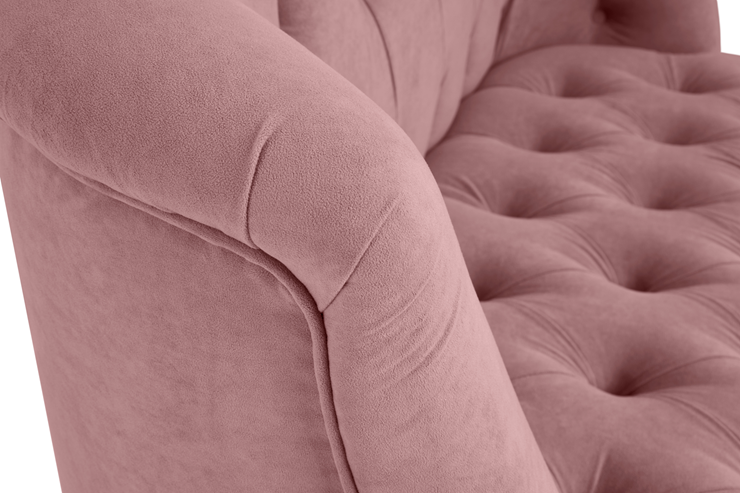 Прямой диван Бриджит розовый ножки коричневые в Комсомольске-на-Амуре - изображение 6