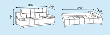 Прямой диван Нео 11 БД в Хабаровске - предосмотр 3