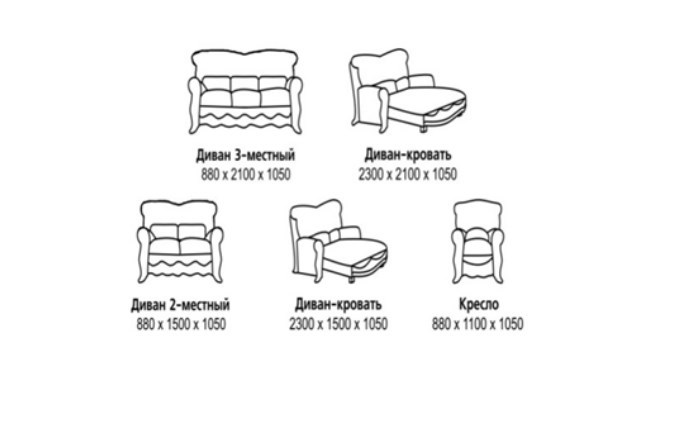 Прямой диван Барокко 2, ДБ3 в Комсомольске-на-Амуре - изображение 5