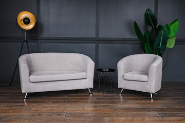 Комплект мебели Брамс  цвет бежевый диван 2Д + кресло в Комсомольске-на-Амуре