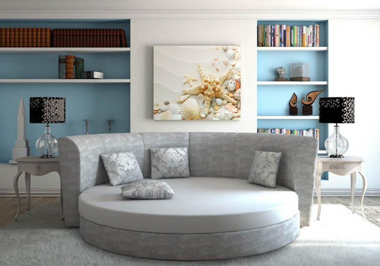 Круглый диван-кровать Смайл в Хабаровске - изображение 5