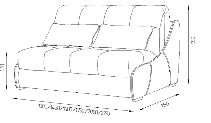 Прямой диван Токио 130 (НПБ) в Хабаровске - изображение 11