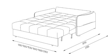 Прямой диван Токио 2 130 (ППУ) в Хабаровске - предосмотр 8