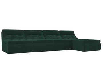 Большой модульный диван Холидей, Зеленый (велюр) в Комсомольске-на-Амуре