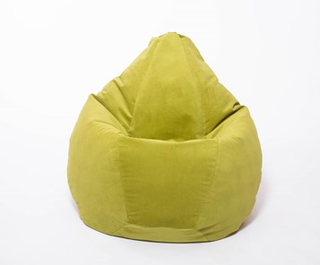 Кресло-мешок Груша малое, велюр однотон, травянное в Комсомольске-на-Амуре - предосмотр 1