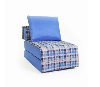 Бескаркасное кресло Харви, синий - квадро в Комсомольске-на-Амуре