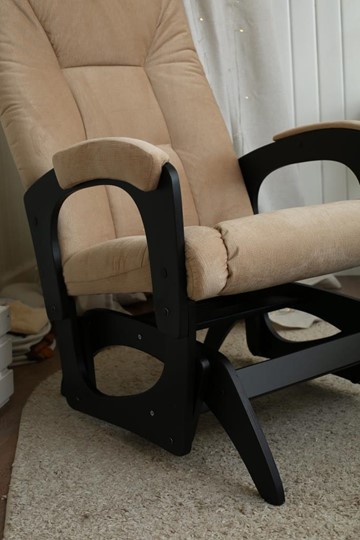 Кресло-качалка Леон маятниковая, ткань AMIGo песок 29-Т-П в Хабаровске - изображение 8
