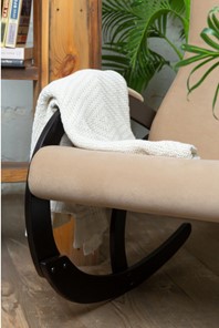 Кресло-качалка в гостиную Корсика, ткань Amigo Beige 34-Т-AB в Комсомольске-на-Амуре - предосмотр 5