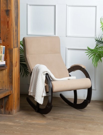 Кресло-качалка в гостиную Корсика, ткань Amigo Beige 34-Т-AB в Хабаровске - изображение 7