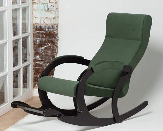 Кресло-качалка в гостиную Марсель, ткань Amigo Green 33-Т-AG в Комсомольске-на-Амуре - изображение 3