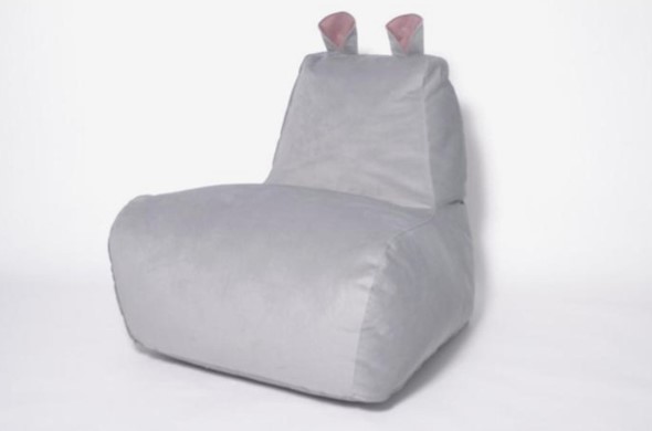 Кресло-мешок Бегемот серый в Хабаровске - изображение