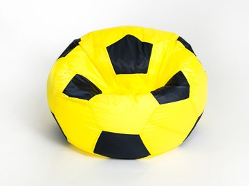 Кресло-мешок Мяч большой, желто-черный в Комсомольске-на-Амуре