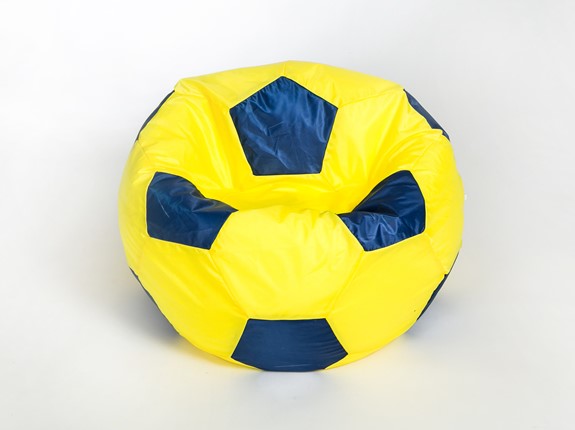 Кресло-мешок Мяч малый, желто-синий в Хабаровске - изображение