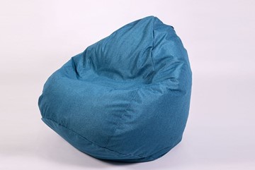 Кресло-мешок Юниор, рогожка синий в Комсомольске-на-Амуре