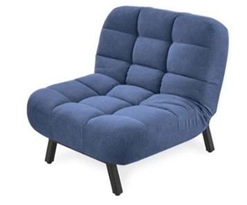 Мягкое кресло Абри опора металл (синий) в Комсомольске-на-Амуре - предосмотр 2