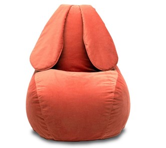 Кресло-игрушка Зайка (длинные уши), оранжевый в Хабаровске