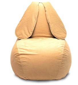 Кресло-мешок Зайка (длинные уши), желтый в Комсомольске-на-Амуре