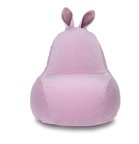 Кресло-мешок Зайка (короткие уши), розовый в Комсомольске-на-Амуре