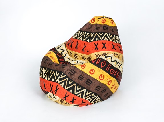 Кресло-мешок Груша среднее, жаккард, африкан в Хабаровске - изображение