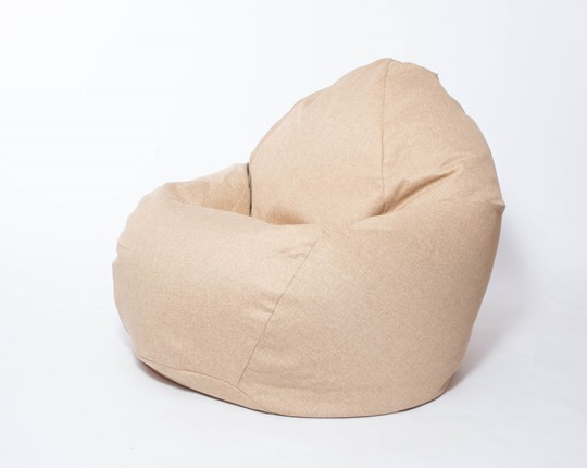Кресло-мешок Макси, рогожка, 150х100, песочное в Хабаровске - изображение