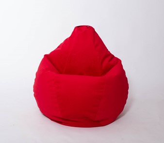 Кресло-мешок Груша большое, велюр однотон, красное в Хабаровске - предосмотр 2