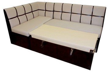 Угловой кухонный диван Квадро 5 со спальным местом в Хабаровске - предосмотр 1