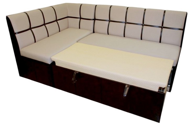 Угловой кухонный диван Квадро 5 со спальным местом в Хабаровске - изображение 1