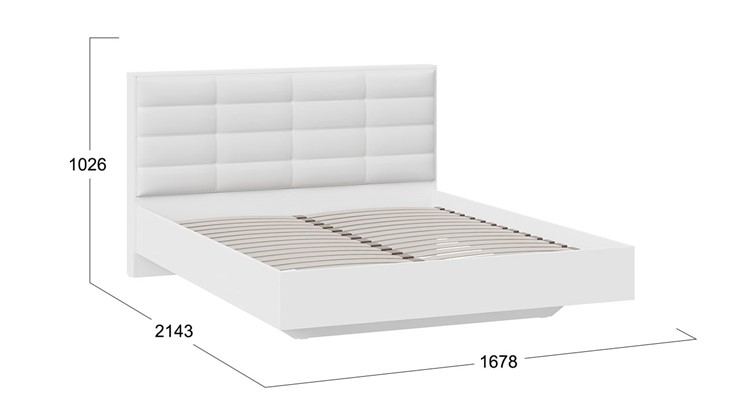 Кровать Агата тип 1 (Белый) в Комсомольске-на-Амуре - изображение 2