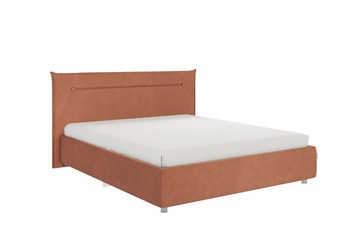 Спальная кровать Альба 1.6, персик (велюр) в Комсомольске-на-Амуре