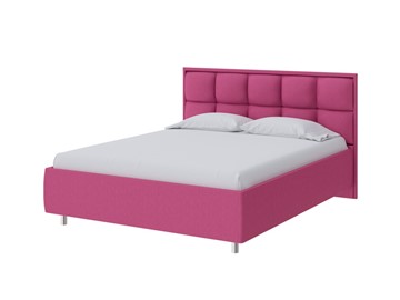 Кровать 2-спальная Chessy 160х200, Рогожка (Savana Berry (фиолетовый)) в Комсомольске-на-Амуре