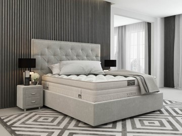 Кровать 2-спальная Classic Compact/Island M 180х200, Флок (Велсофт Серый) в Хабаровске