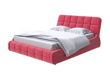 Кровать в спальню Corso-6 200х200, Велюр (Forest 13 Красный) в Хабаровске