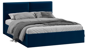 Кровать Глосс Тип 1 (Велюр Confetti Blue) в Хабаровске