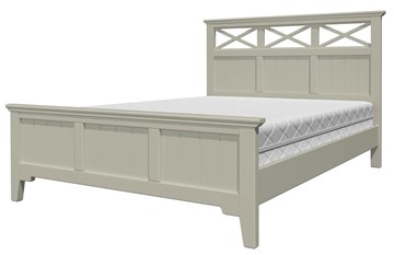 Спальная кровать Грация-5 с фисташковым карнизом (Фисташковый) 160х200 в Хабаровске