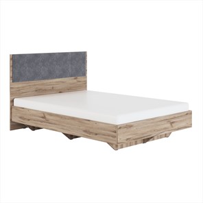 Кровать спальная Николь (мод.1.3) 1,6 серый текстиль, с ортопедическим основанием в Хабаровске