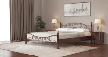 Спальная кровать Барон 160*190 с основанием в Комсомольске-на-Амуре