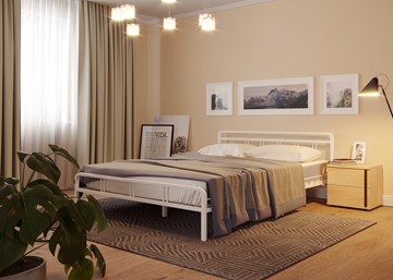 Полуторная кровать Леон, 1200, белый в Комсомольске-на-Амуре