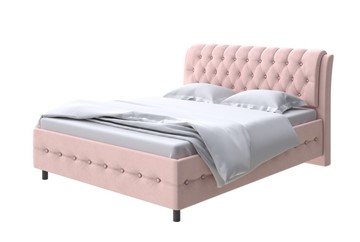 Полутороспальная кровать Como (Veda) 4 140х200, Велюр (Ultra Розовый мусс) в Хабаровске