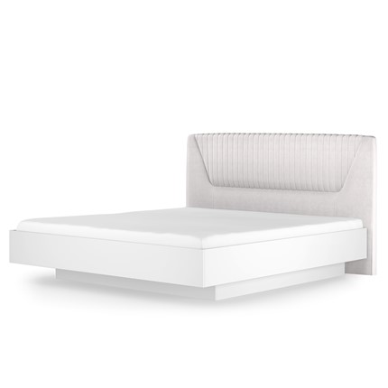 Кровать с подъемным механизмом Марсель-11 (Белый, ткань Catania white) 1400 в Хабаровске - изображение