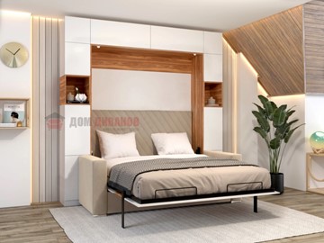 Кровать-шкаф с диваном Аделина 1400х2000 в Хабаровске