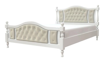 Кровать полутороспальная Жасмин (Белый античный) 140х200 в Комсомольске-на-Амуре